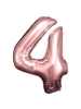 Large Number 4 Rose Gold Foil Balloon N34