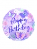 Standard Flutter Happy Birthday Foil Balloon S40