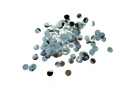 Confetti Metalic Round-10mm Silver 250g