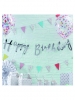 Baner BUNTING HAPPY BDY SILVER 1,5m